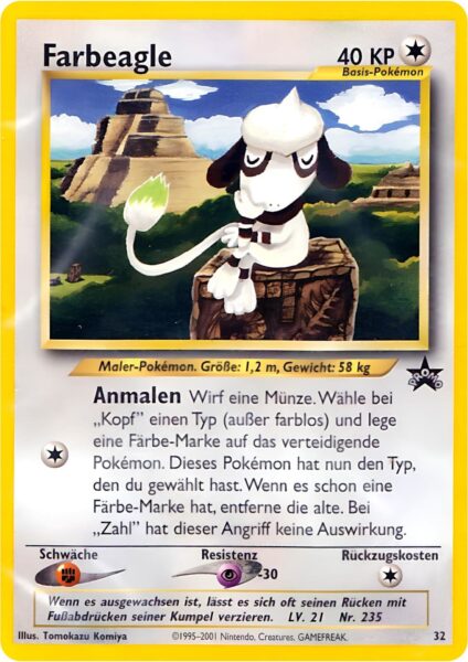 Farbeagle-32-Wizards-Black-Star-Promo-Pokémon-Karte-Deutsch-TCG-Sammelkartenspiel