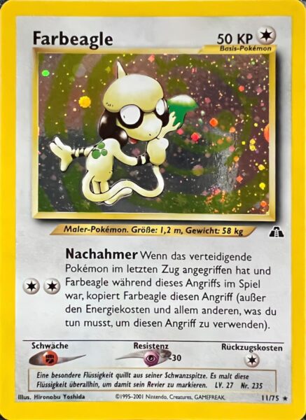 Farbeagle_11-75_Neo-Entdeckung-Discovery_Holo-Pokémon-Karte_Deutsch