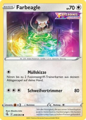 Farbeagle_Fusionsangriff_209_Pokémon-Karte