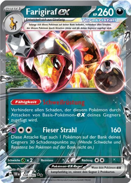 Farigiraf_108-162_TEF-DE_Pokémon-Karte_Gewalten-der-Zeit