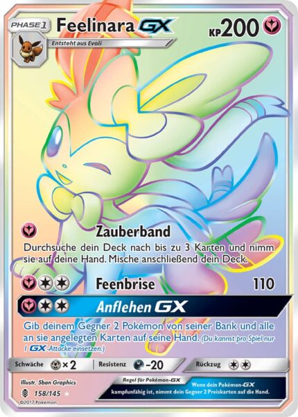 Feelinara-GX_158-145_Rainbow_Stunde-der-Wächter_Pokémon-Karte