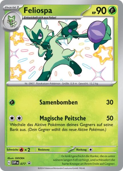 Feliospa-SVP-DE-077-Paldea-Schicksale-Shiny-Schillernd-Promo-Pokémon-Karte