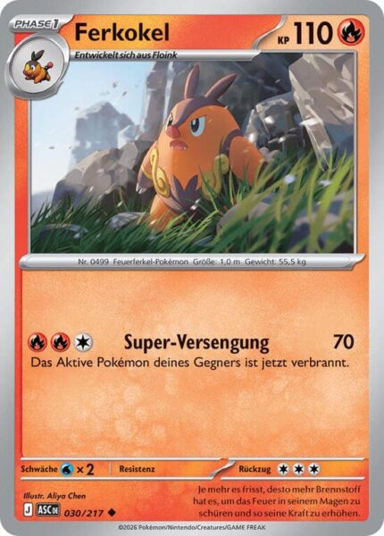 Ferkokel-030-217-ASC-Erhabene-Helden-Pokémon-Karte-Deutsch