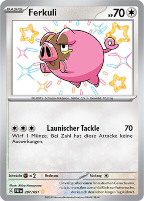 Ferkuli_207-091_PAF-DE_Shiny_Schillernd_Paldeas-Schicksale_Pokémon-Karte_Deutsch