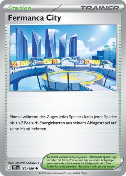 Fermanca-City-JTG-DE-150-159-Karmesin-Purpur-Reisegefährten-Pokémon-Karte-Deutsch