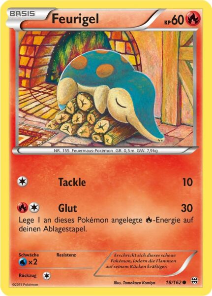 Feurigel-18-162-XY-TURBOstart-Pokémon-Karte-Deutsch