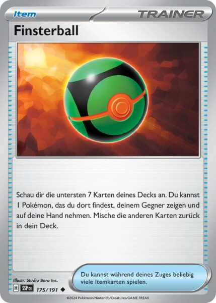 Finsterball-175-191-SSP-DE-Karmesin-Purpur-Stürmische-Funken-Pokémon-Karte-Deutsch-TCG