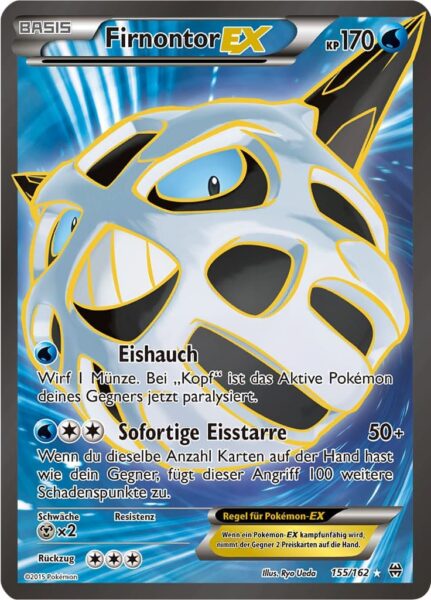 Firnontor-EX-155-162-XY-TURBOstart-Full-Art-Pokémon-Karte-Deutsch