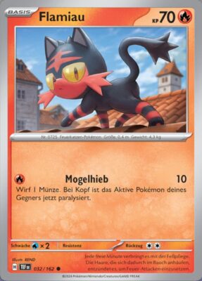 Flamiau_032-162_TEF-DE_Gewalten-der-Zeit_Temporal-Forces_Pokémon-Karte_Deutsch_TCG