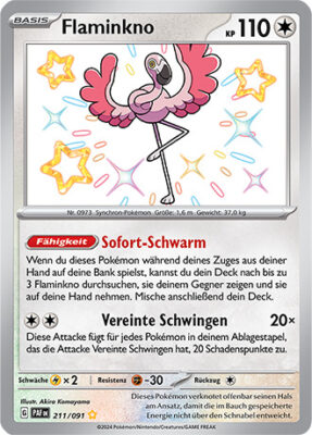 Flaminkno_211-091_PAF-DE_Shiny_Schillernd_Paldeas-Schicksale_Pokémon-Karte_Deutsch