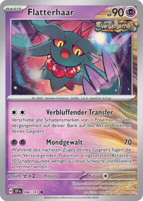 Flatterhaar-096-191-SSP-DE-Karmesin-Purpur-Stürmische-Funken-Pokémon-Karte-Deutsch-TCG