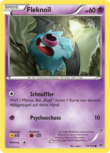 Fleknoil-71-162-XY-TURBOstart-Pokémon-Karte-Deutsch