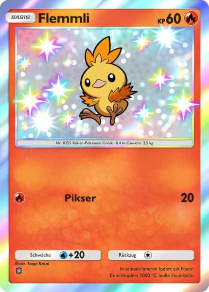 Flemmli-206-155-B3-Pulsierende-Aura-Pokémon-TCG-Sammelkartenspiel-Pocket-Karte-Deutsch
