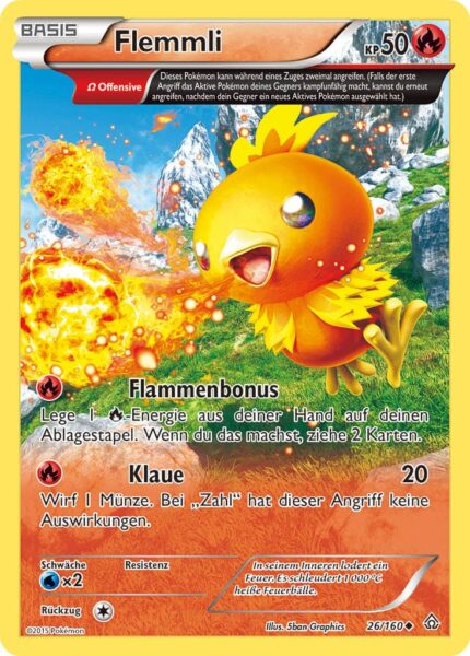 Flemmli-26-160-XY-Protochock-Ewige-Gaben-Pokémon-Karte