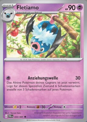 Fletiamo_033-091_PAF-DE_Paldeas-Schicksale_Paldean-Fates_Pokémon-Karte_Deutsch