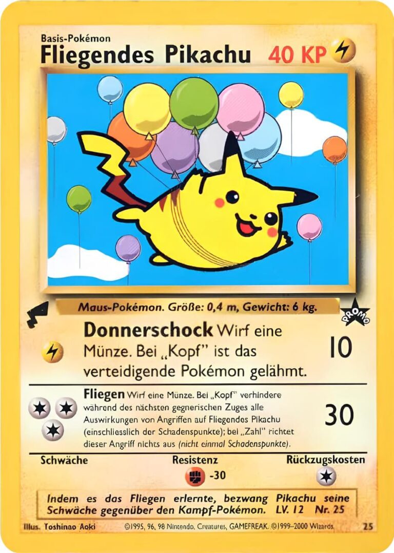 Fliegendes-Pikachu-25-Wizards-Black-Star-Promo-World-Collection-2000-Deutsch-Pokémon-Karte