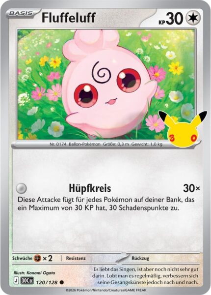 Fluffeluff-120-128-30C-30-Jahre-Jubiläum-30th-Celebration-Pokémon-Karte-Deutsch