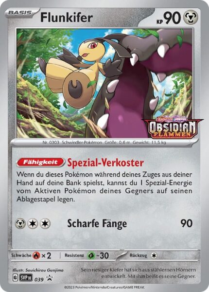 Flunkifer-SVP-DE-039-Black-Star-Promokarte-Pokémon-Karte-TCG-Sammelkartenspiel