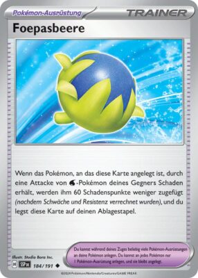 Foepasbeere-184-191-SSP-DE-Karmesin-Purpur-Stürmische-Funken-Pokémon-Karte-Deutsch-TCG
