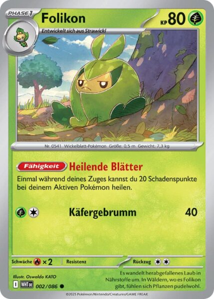 Folikon-002-086-WHT-DE-Weiße-Flammen-Pokémon-Karte-Karmesin-Purpur-Deutsch