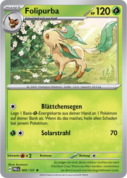 Folipurba-005-131-Prismatische-Entwicklungen-Pokémon-Karte-Deutsch-Karmesin-Purpur-TCG-Sammelkartenspiel