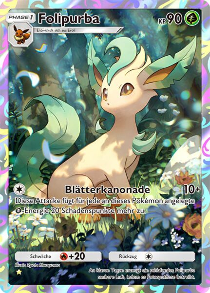 Folipurba-ex-A3b-Evoli-Hain-Pokémon-TCG-Sammelkartenspiel-Pocket-Full-Art-Karte-Deutsch
