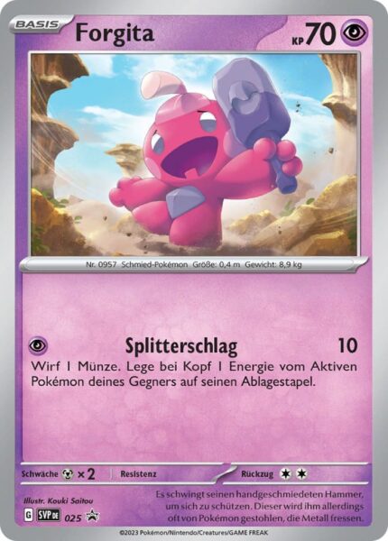 Forgita-SVP-DE-025-Black-Star-Promokarte-Pokémon-Karte-TCG-Sammelkartenspiel