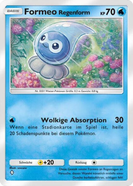 Formeo-Regenform-040-155-B3-Pulsierende-Aura-Pokémon-TCG-Sammelkartenspiel-Pocket-Karte-Deutsch