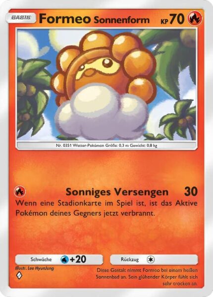 Formeo-Sonnenform-024-155-B3-Pulsierende-Aura-Pokémon-TCG-Sammelkartenspiel-Pocket-Karte-Deutsch