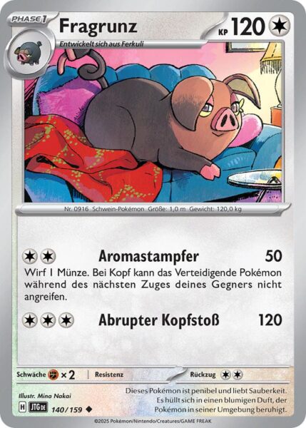 Fragrunz-JTG-DE-140-159-Karmesin-Purpur-Reisegefährten-Pokémon-Karte-Deutsch