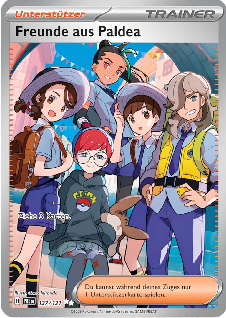 Freunde-aus-Paldea-137-131-Prismatische-Entwicklungen-Full-Art-Pokémon-Karte-Deutsch-TCG