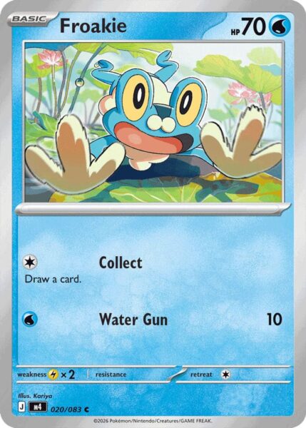 Froakie-Froxy-Ninja-Spinner-Pokémon-Karte-Englisch