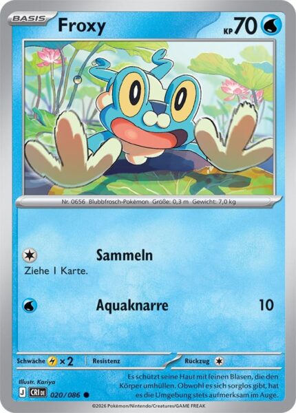 Froxy-020-086-Wachsendes-Chaos-Pokémon-Karte-Deutsch