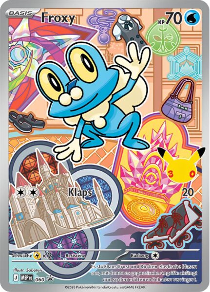 Froxy-MEP-060-Promo-Pokémon-Karte-30.-Jubiläum-30th-Anniversary-Erste-Partner-Kollektion-Serie-2