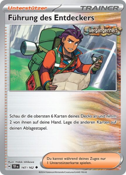Führung-des-Entdeckers-147-162-Gewalten-der-Zeit-Pokémon-Karte-Deutsch-TCG
