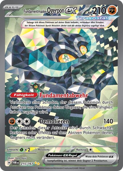 Fundamentmaske-Ogerpon-ex_215-167_TWM-DE_Maskerade-im-Zwielicht_Secret-Special-Illustration-Rare_Pokémon-Karte_Deutsch