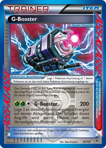 G-Booster-92-101-Schwarz-Weiss-Plasma-Blaster-ASS-KLASSE-Pokémon-Karte-Deutsch