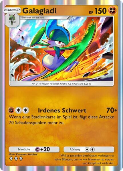 Galagladi-084-155-B3-Pulsierende-Aura-Pokémon-TCG-Sammelkartenspiel-Pocket-Karte-Deutsch