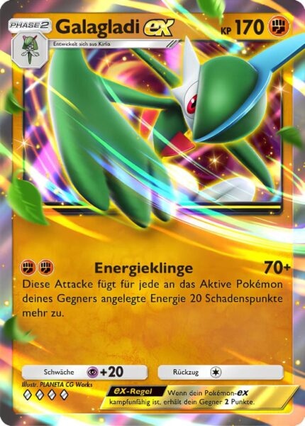 Galagladi-ex-095-207-Kollision-von-Raum-und-Zeit-Pokémon-TCG-Sammelkartenspiel-Pocket-Karte