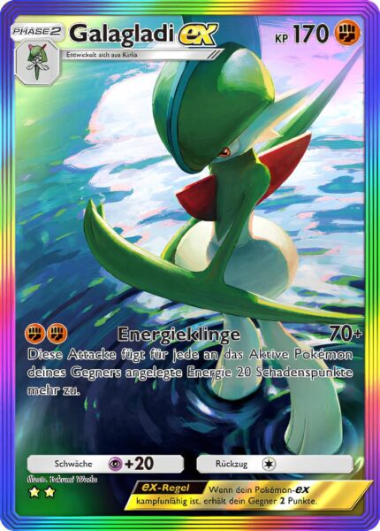 Galagladi-ex-200-207-Kollision-von-Raum-und-Zeit-Pokémon-TCG-Sammelkartenspiel-Pocket-Special-Illustration-Rare-Karte