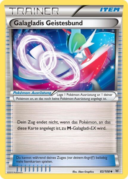 Galagladis-Geistesbund-83-108-XY-Drachenleuchten-Pokémon-Karte-Deutsch-TCG-Sammelkartenspiel