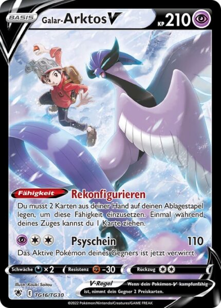 Galar-Arktos-V-TG16-TG30-Astralglanz-Trainergalerie-Pokémon-Karte-Deutsch
