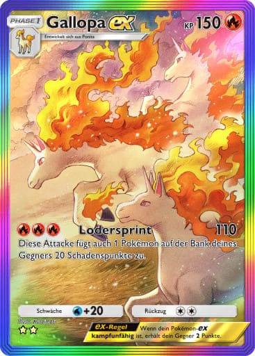 Gallopa-ex-274-226-B1-Mega-Aufstieg-Pokémon-Karte-Deutsch