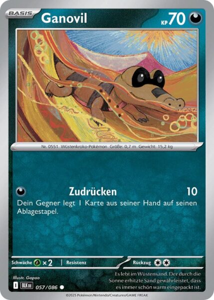 Ganovil-057-086-BLK-DE-Schwarze-Blitze-Pokémon-Karte-Karmesin-Purpur-Deutsch