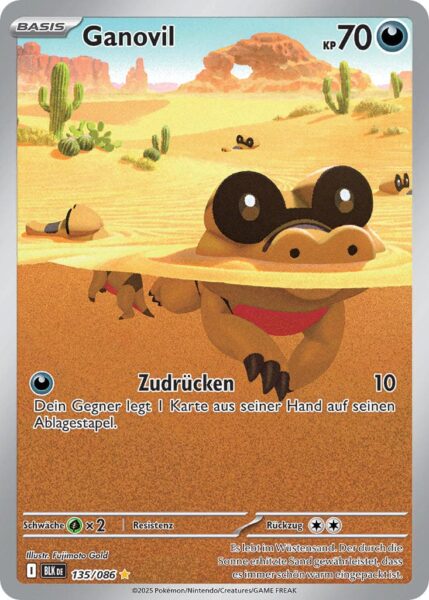 Ganovil-135-086-BLK-DE-Schwarze-Blitze-Illustration-Rare-Pokémon-Karte-Karmesin-Purpur-Deutsch