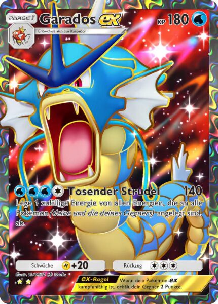 Garados-ex-076-068-Pokémon-TCG-Sammelkartenspiel-Pocket-Mysteriöse-Insel-Full-Art-Karte-A1a