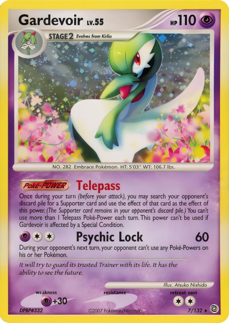 Gardevoir-Guardevoir-7-132-Diamond-Perl-Secret-Wonders-Holo-Pokémon-Karte-Englisch