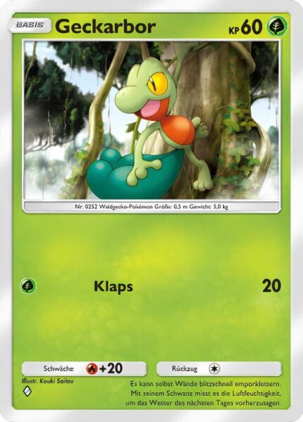 Geckarbor-005-155-B3-Pulsierende-Aura-Pokémon-TCG-Sammelkartenspiel-Pocket-Karte-Deutsch