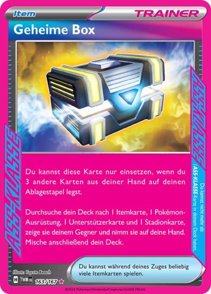 Geheime-Box_163-167_TWM-DE_Maskerade-im-Zwielicht_ASS-KLASSE_Pokémon-Karte_Deutsch