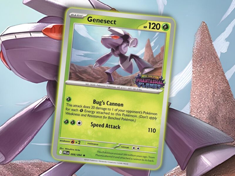 Genesect-Promokarte-Pokémon-Phantasmal-Flames-Fatale-Flammen-TCG